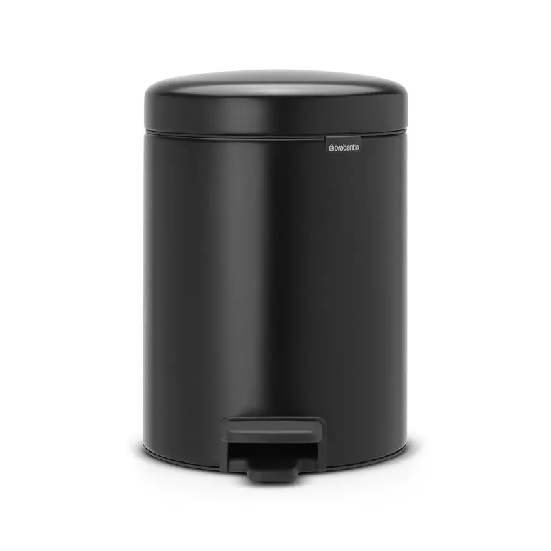 Brabantia 5L Newlcon Pedal Bin - Matt Black