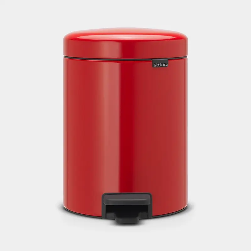 Brabantia 5L Newlcon Pedal Bin - Passion Red