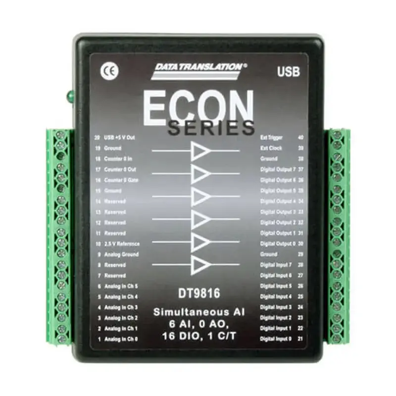 Digilent DT9816-S; Simultanious DAQ; 16b; 750KHz; 6AI; 16DIO; 1CN