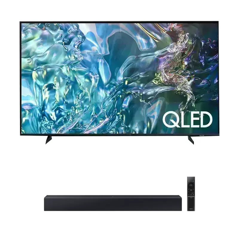 Samsung QA55Q60DAKXXA QLED 4K LED TV- 55" +  Samsung HW-C400 2.0 CH Dolby Bluetooth Soundbar