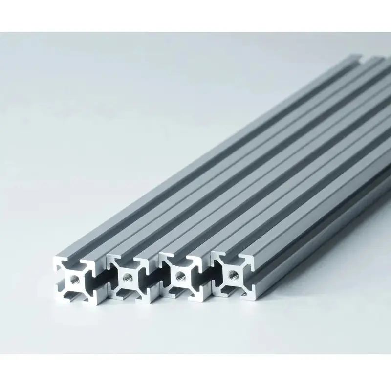 1212 Aluminum Profiles, 12x12mm, 1000mm, 4 Pieces, Silver