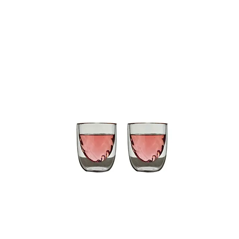 QDO Element Fire 75ml Double Wall Glasses - 2pk