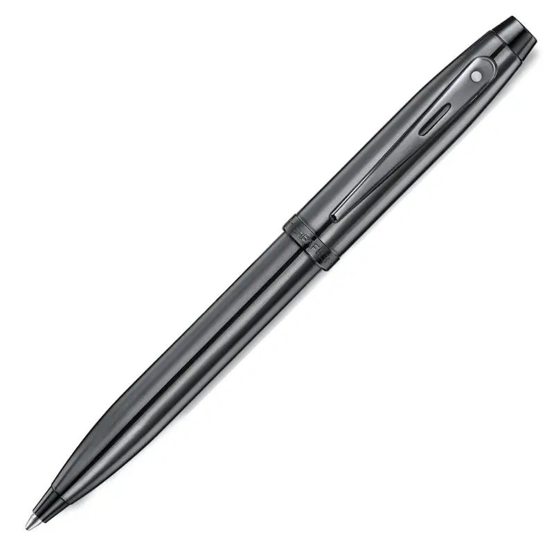 Sheaffer 100 Ballpoint Pen Ionic Shiny Dark Grey Gunmetal with PVD Trim - E2937551