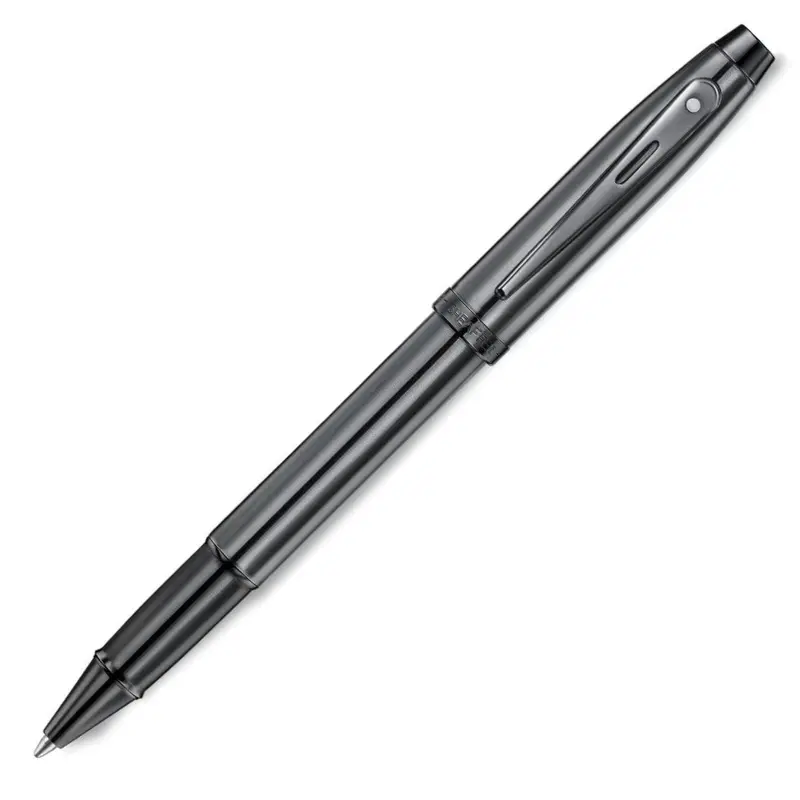 Sheaffer 100 Rollerball Pen Ionic Shiny Dark Grey Gunmetal with PVD Trim - E1937551