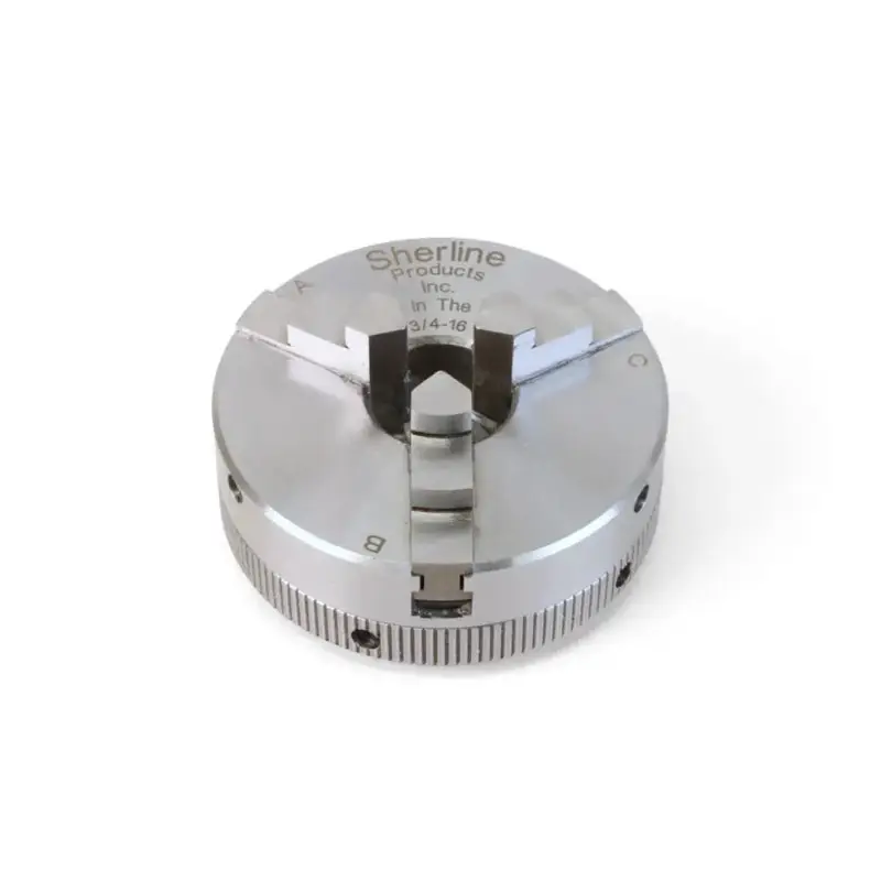 Sherline 2.5" 3-Jaw Chuck  Electroless Teflon Nickel Coated