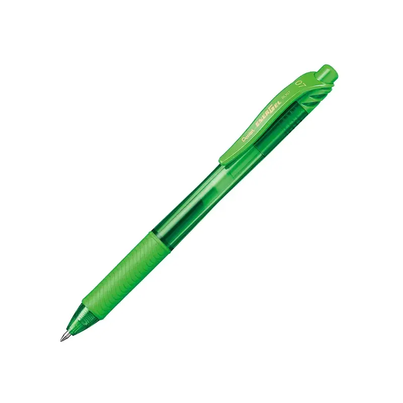 Pentel BL107 0.7 Energel X Retractable Gel Roller Pen - Lime Green