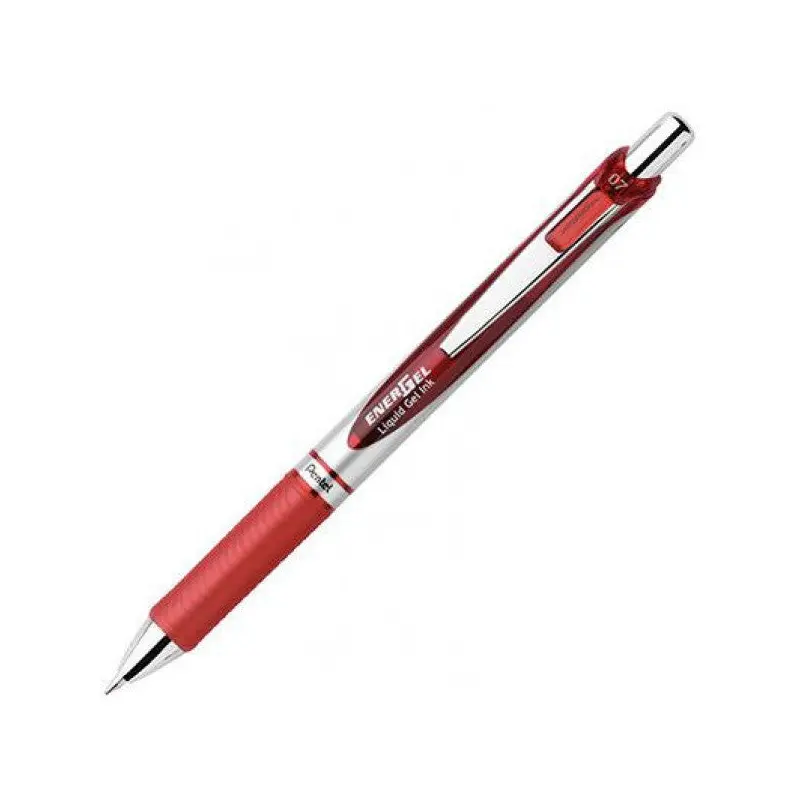 Pentel BL77B Energel 0.7mm Retractable Gel Rollerbal Pen - Red
