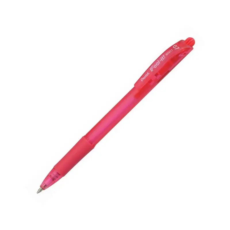 Pentel BX417-P Feel-It Retractable Pen 0.7 - Pink