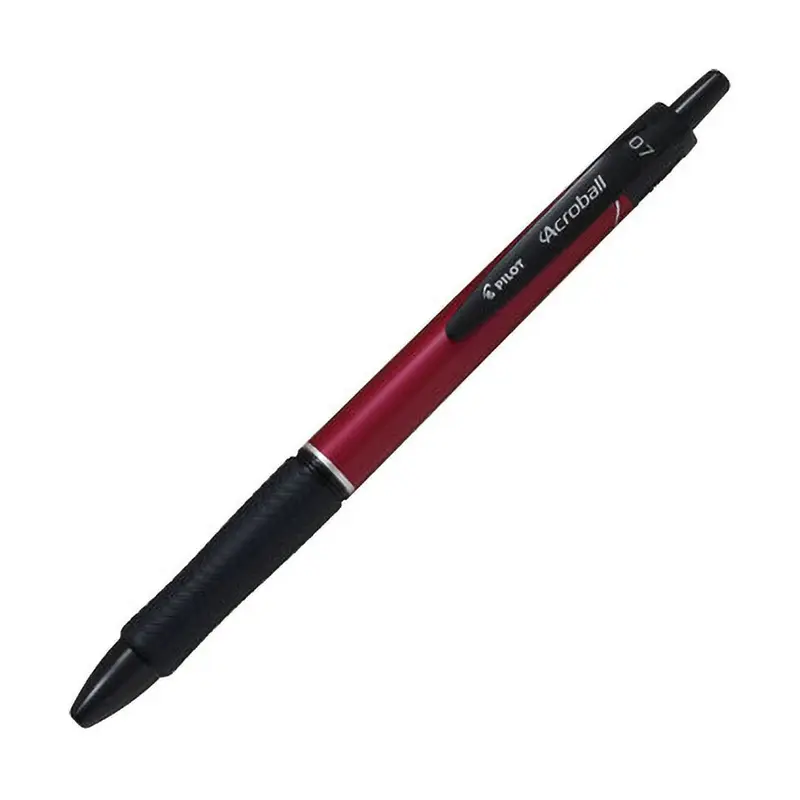 Pilot Acroball T Ballpoint Pen 0.7 mm - Metallic Red Body