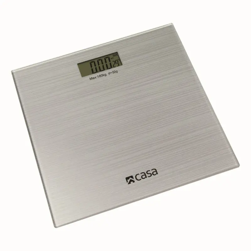 Casa CBSG01A Sparkle Glass Bathroom Scale - Argento