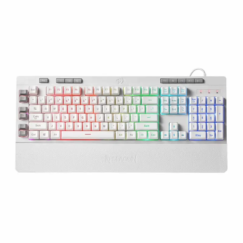 Redragon SHIVA Membrane Keyboard White - RD-K512W-RGB-1
