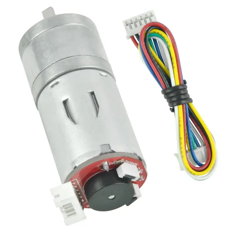 Hall Encoder Geared Motor DC 12V AB Bi-Phase Incremental Magnetic Hall Encoders High-Speed Geared Motor for DIY Projects