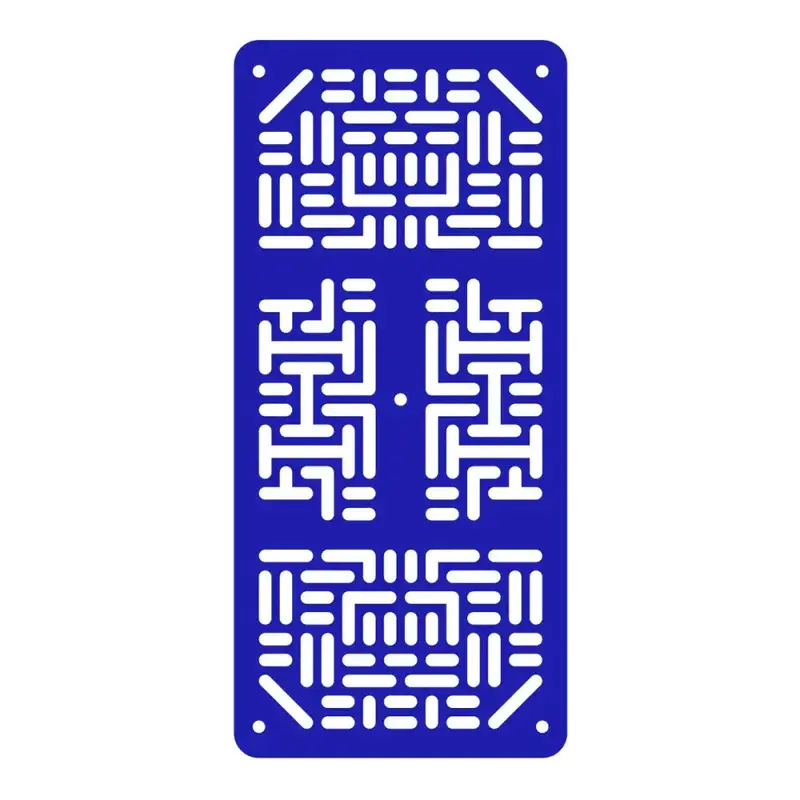 Pololu RP5/Rover 5 Expansion Plate RRC07A (Narrow) Solid Blue