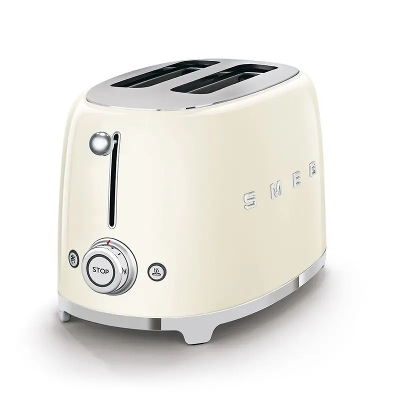 Smeg TSF01CRSA 50's Retro Style 2 Slice Toaster - Cream