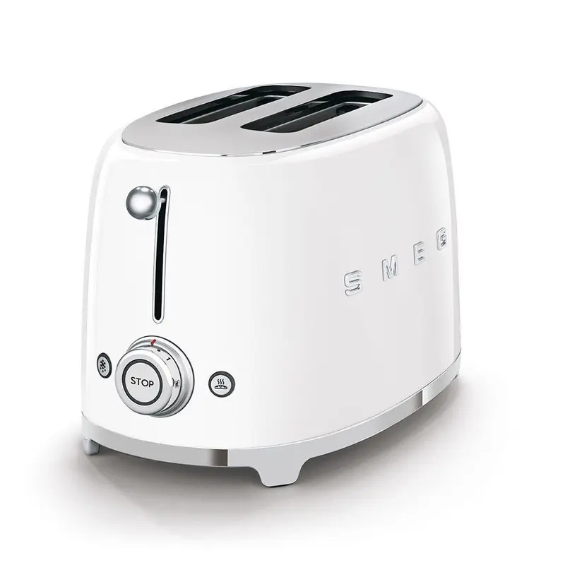 Smeg TSF01WHSA 50's Retro Style 2 Slice Toaster -White