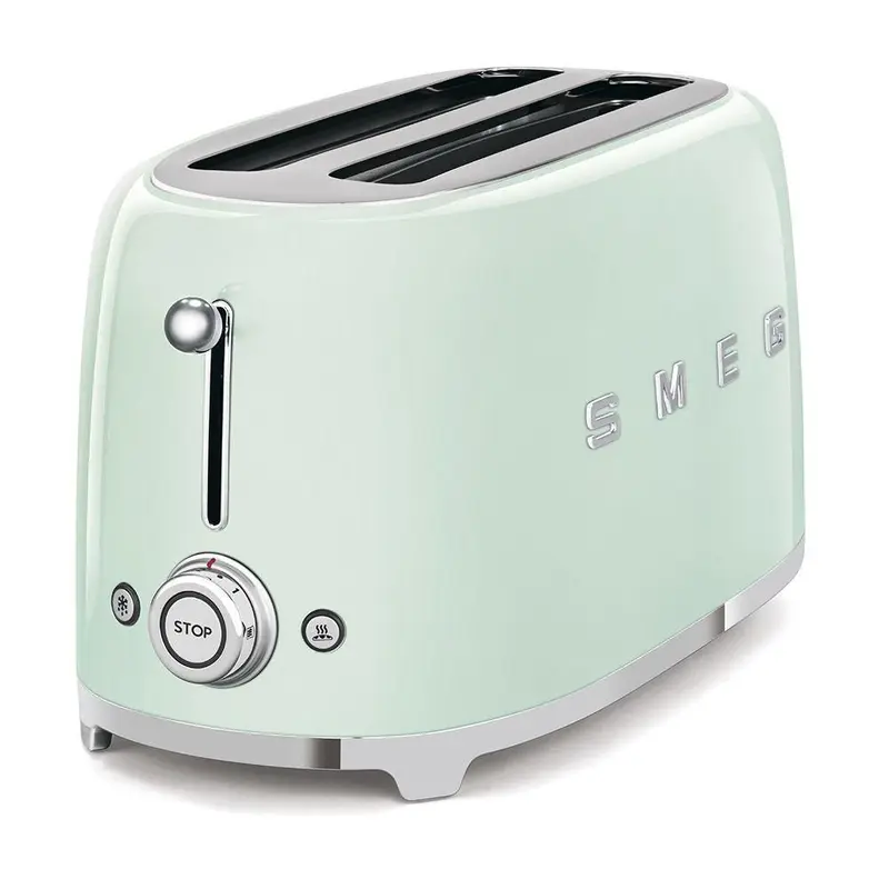 Smeg TSF02PGSA 50's Retro Style 4 Slice Toaster - Pastel Green