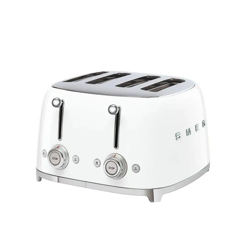 Smeg TSF03WHEU 50's Retro Style 4 Slice Toaster - White
