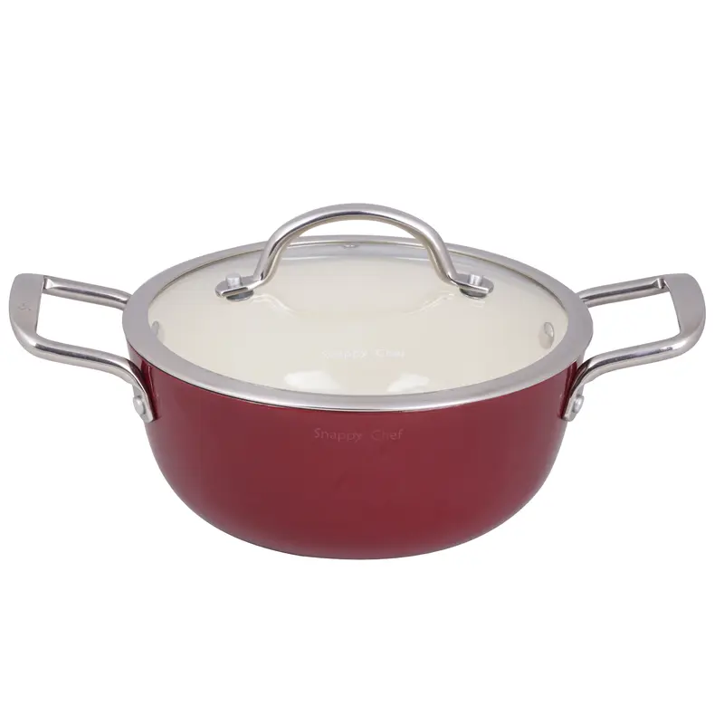 Snappy Chef 22cm Superlight Cast-Iron Casserole - CICA022
