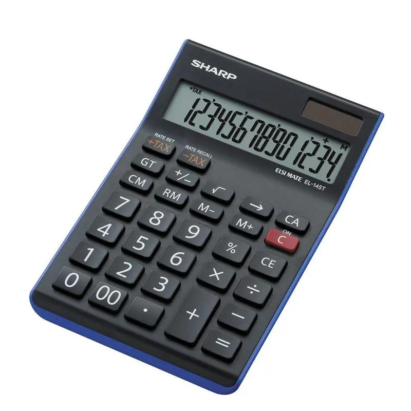 Sharp EL-145T-BL Desk Calculator