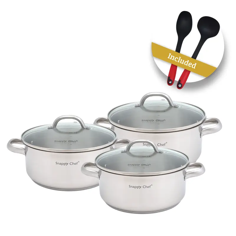Snappy Chef 6pc Budget Cookware Set - SSCS005