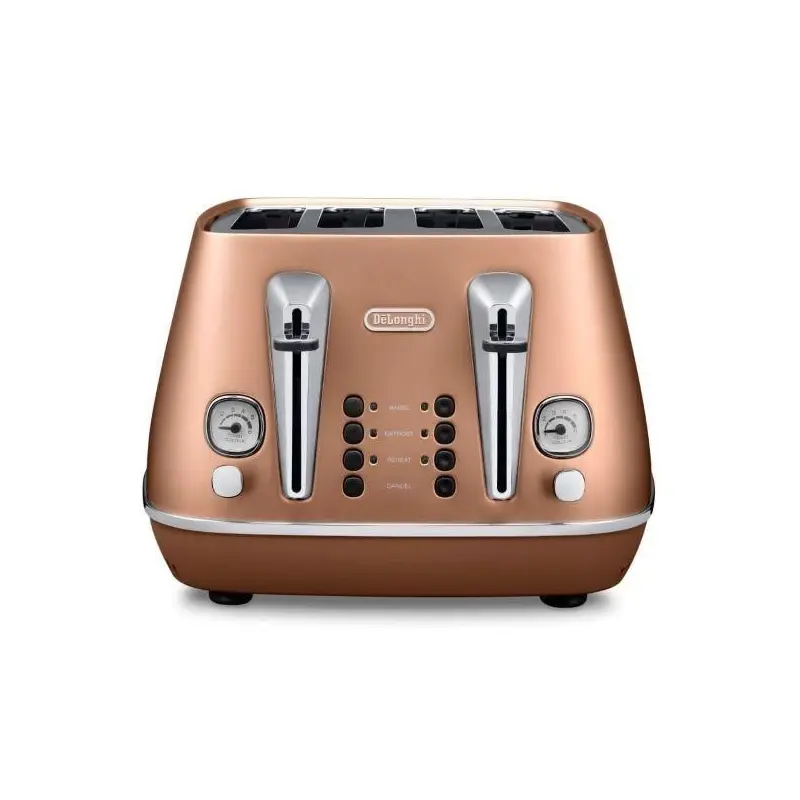 Delonghi CTI4003.CP 4 Slice Toaster - Copper