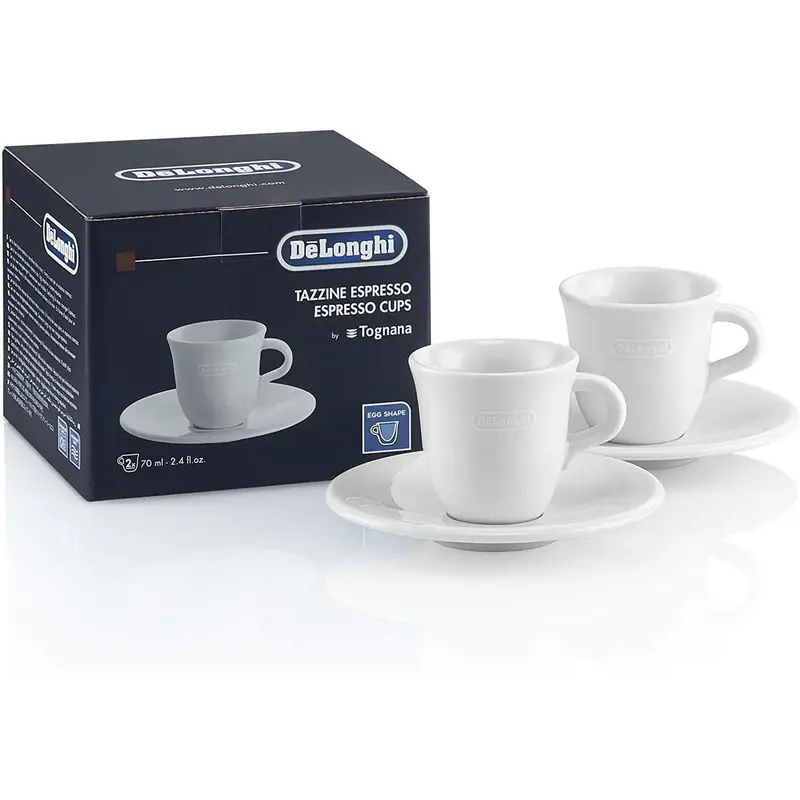 Delonghi DLSC308 Ceramic Espresso Cups 2pk