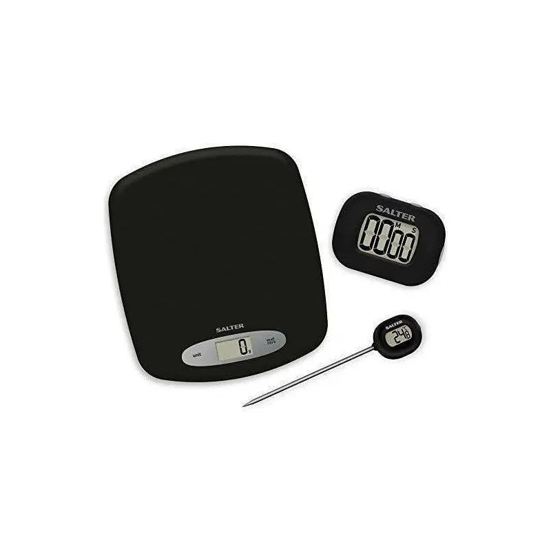 Salter 1008 GSBKXR Kitchen Scale - Timer -Thermometer Set