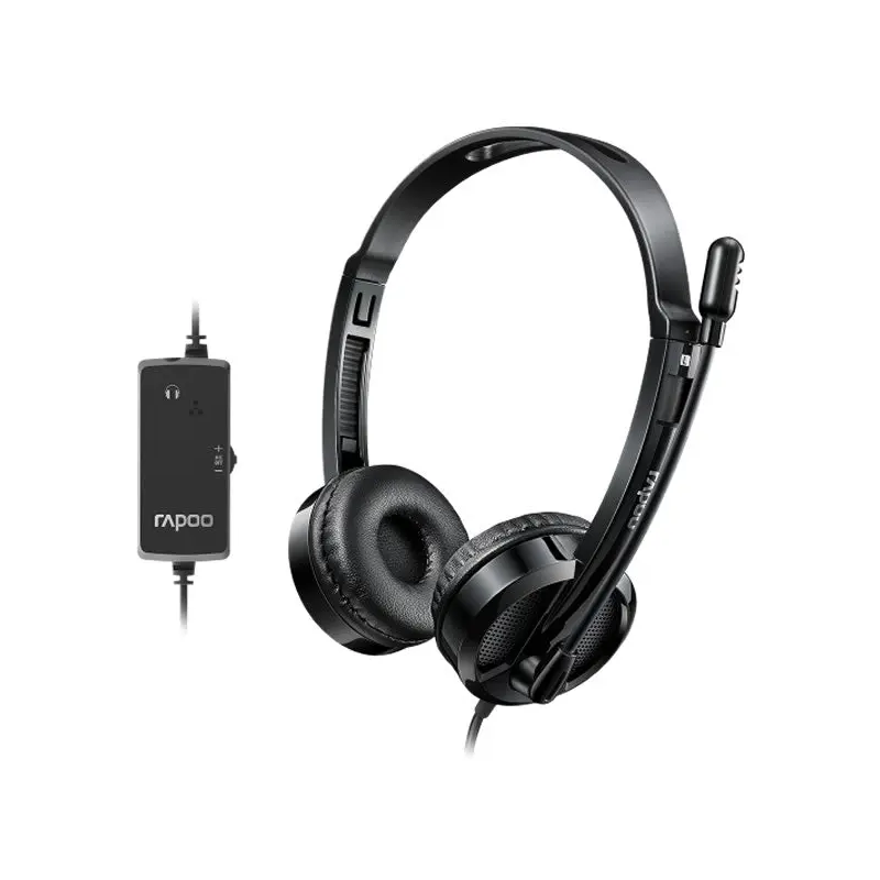 Rapoo H120 USB-A Wired Stereo Headset Black