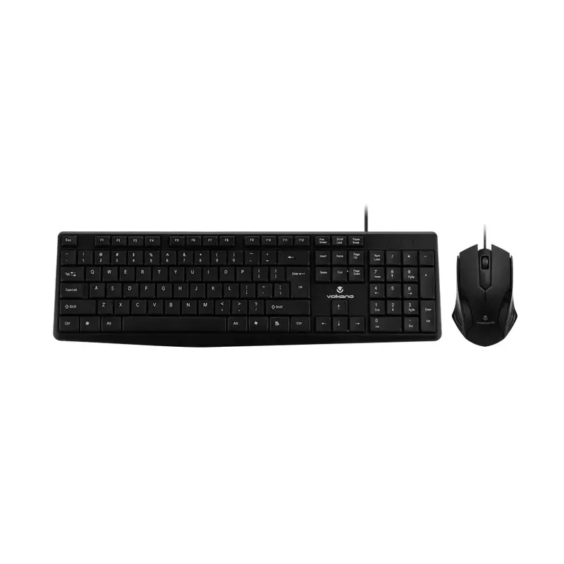 Volkano Krypton Wired Keyboard and Mouse Combo VK-20122-BK