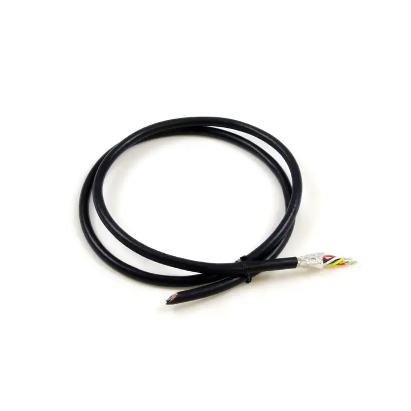 Phidgets 8 Conductor 20AWG Wire Black (Shielded)