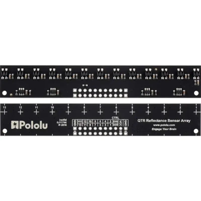 Pololu QTR-MD-13RC Reflectance Sensor Array: 13-Channel, 8mm Pitch, RC Output
