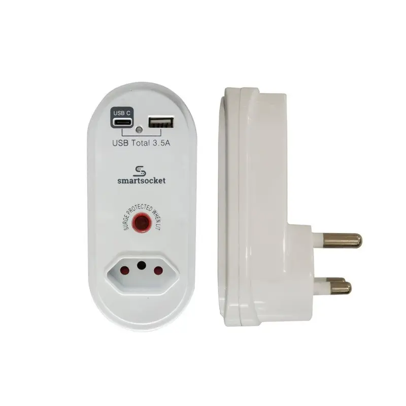 SMARTSOCKET COMPACT USB AND POWER ADAPTOR 3.5 AMP USB