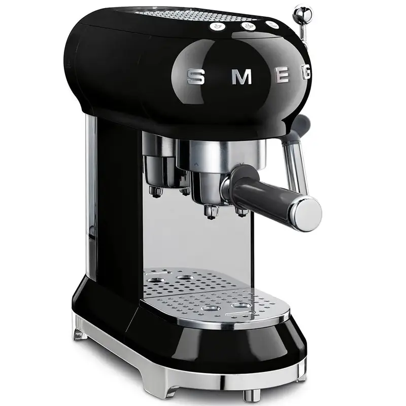 Smeg ECF01BLSA 50's Style Espresso Manual Coffee Machine - Black