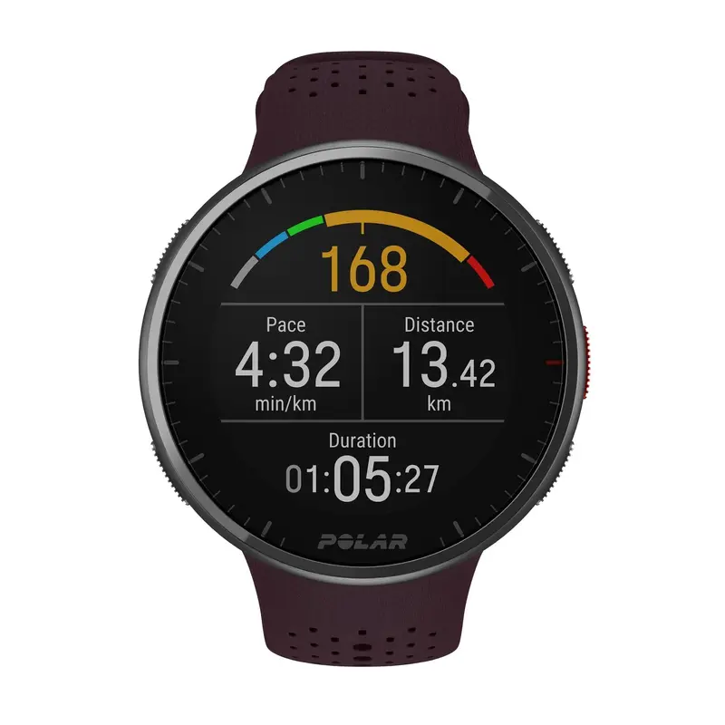 Polar Pacer Pro Advanced GPS Running Watch - S-L  - Autumn Maroon