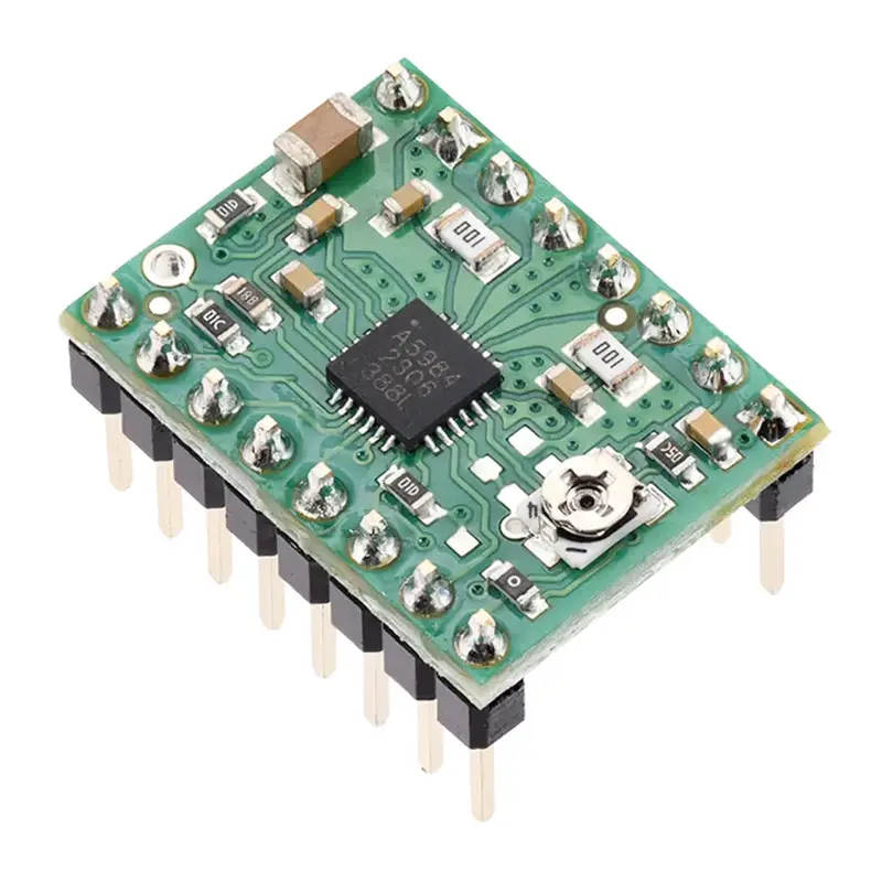 Pololu A5984 Stepper Motor Driver Carrier, Adjustable Current (Soldered Header Pins)