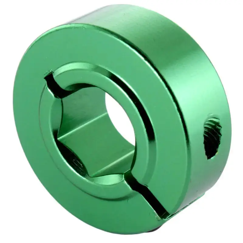 AndyMark 1/2 in. Hex Collar Clamps Green, HD (0.5 in.), 1 Part
