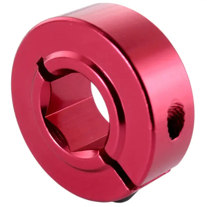 AndyMark 1/2 in. Hex Collar Clamps Red, HD (0.5 in.), 1 Part