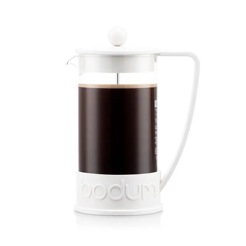 BODUM Brazil French Press 8 Cup-1L White