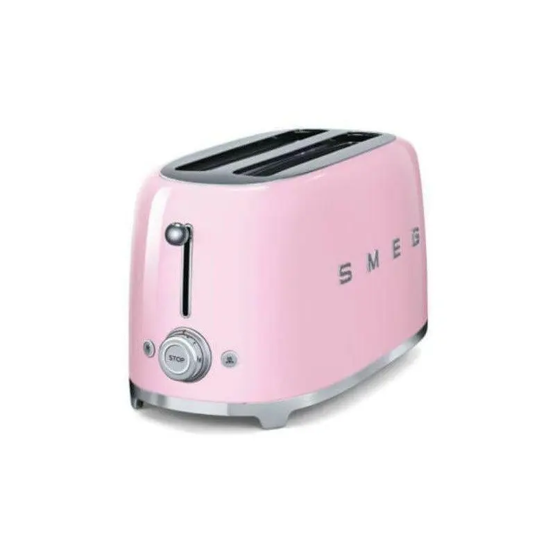 Smeg TSF02PKSA 50's Retro Style 4 Slice Toaster - Pink