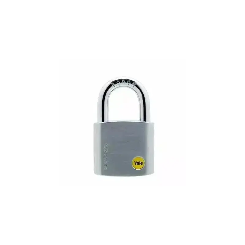 Yale 70mm Brass Satin Chrome Padlock - Y120/70/141/1