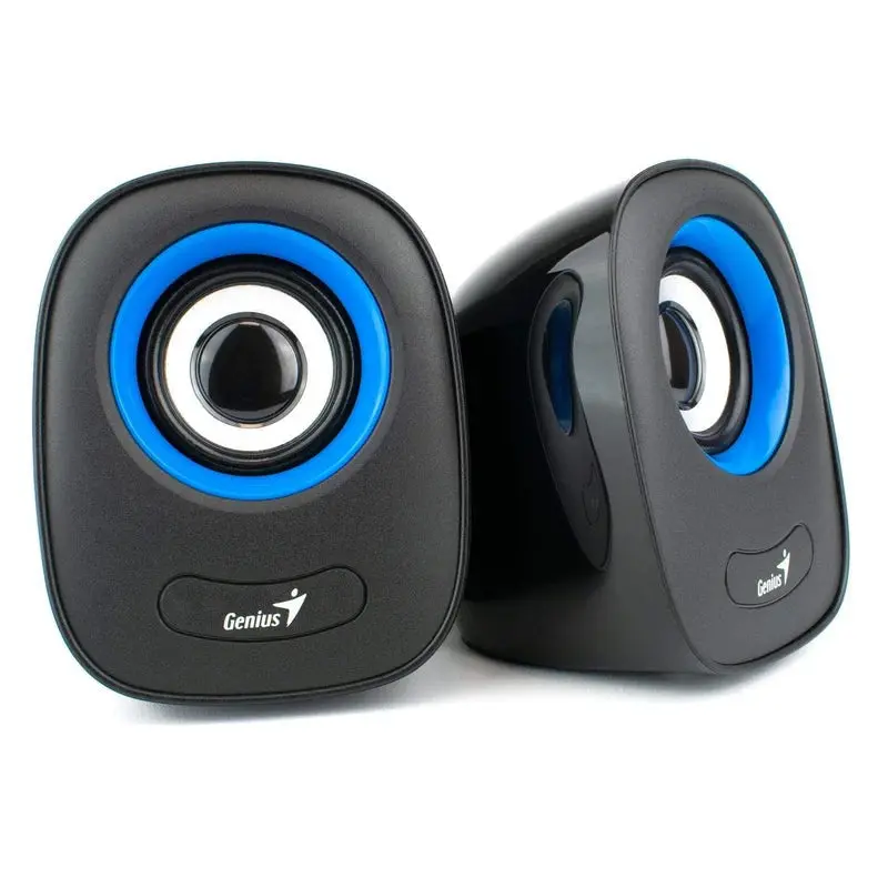 Genius  USB Wired 3.5mm Desktop Speakers Blue - SP-Q160