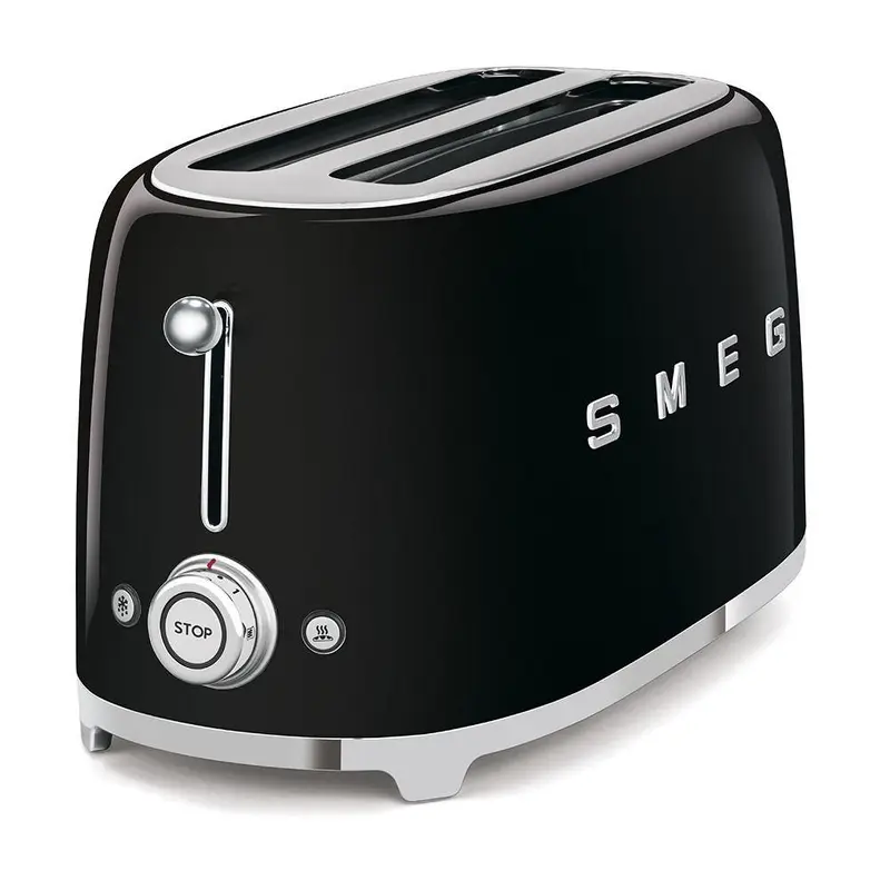 Smeg TSF02BLSA 50's Retro Style 4 Slice Toaster - Black