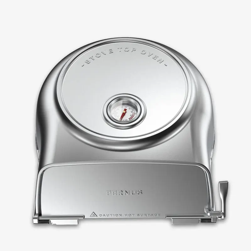 Fernus Stove Top Pizza Oven -  Polished Aluminium