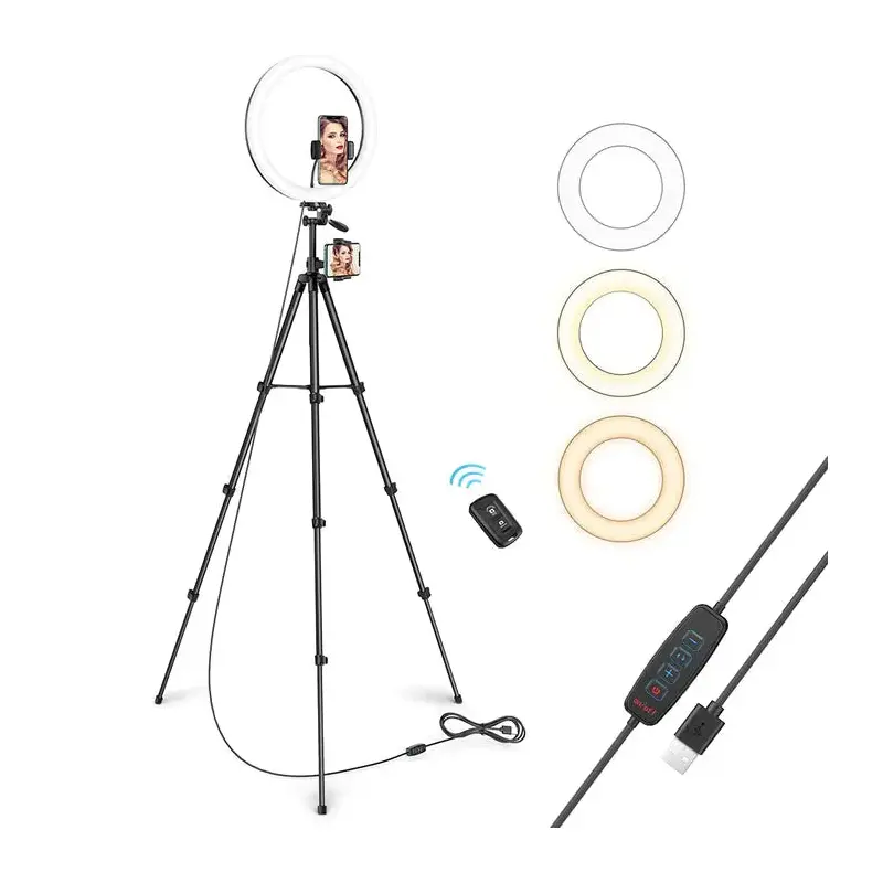 Taotronics 12" Selfie Ring Light With Tripod - TT-CL027
