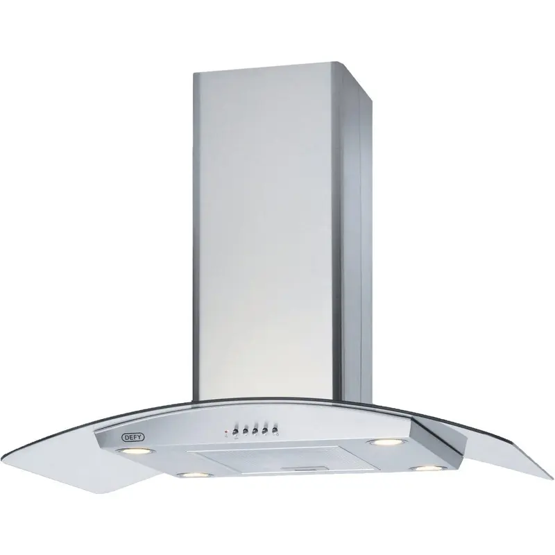 Defy DCH323 Premium Curved Glass Island Cookerhood