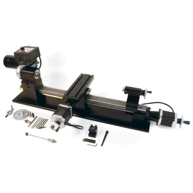 Sherline 17" Ball Screw Benchtop Lathe #1 Morse Headstock High-Torque Stepper Motors