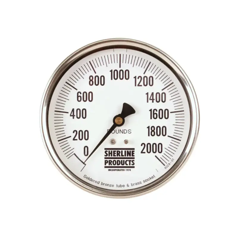 Sherline Suspended Scale Replacement Gauge (0-2000lbs)