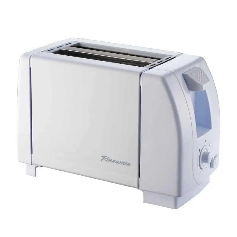 Pineware PET201WH 2 Slice White Toaster