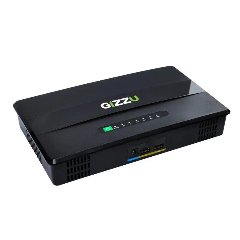 GIZZU 100W 46Wh 14400mAh Mini POE DC UPS  Black