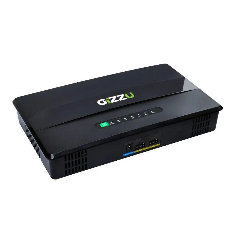 Gizzu  60W 65Wh 17600mAh Mini POE DC UPS -Black
